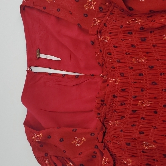Free People Two Faces Ruby Viscose Rayon Mini Dress Small - Picture 15 of 16